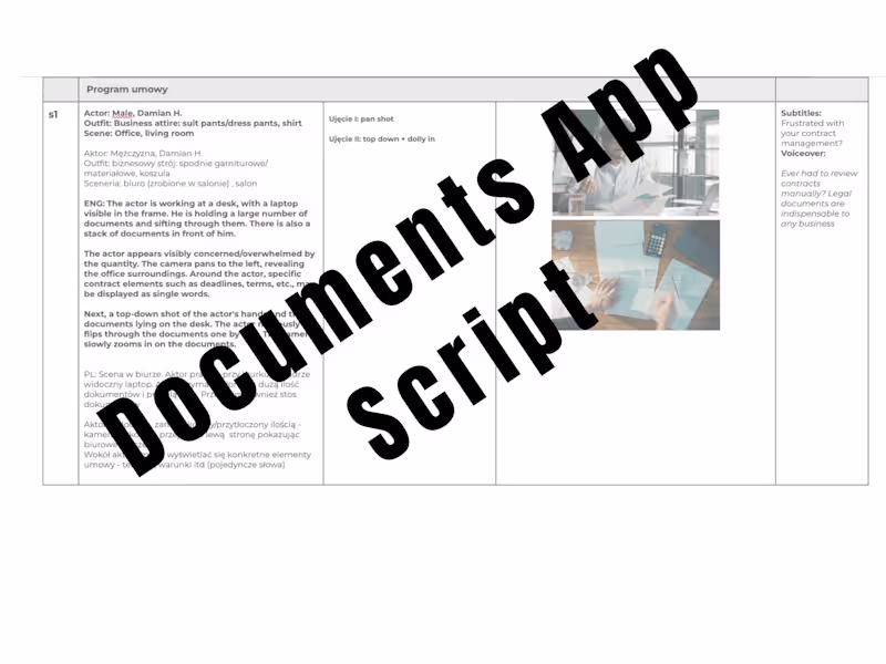 Cover image for Documents App - Social Media Video Script