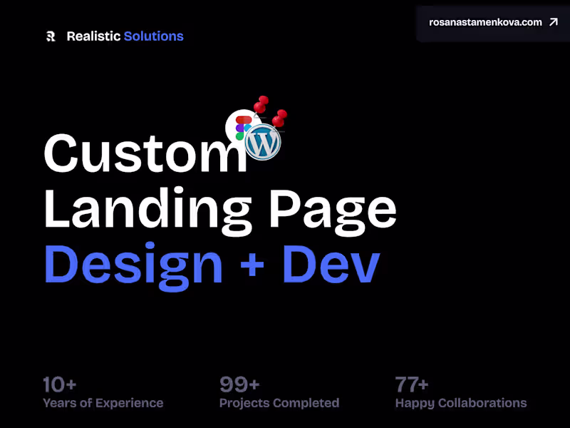 Cover image for Custom Landing Page Design & Development