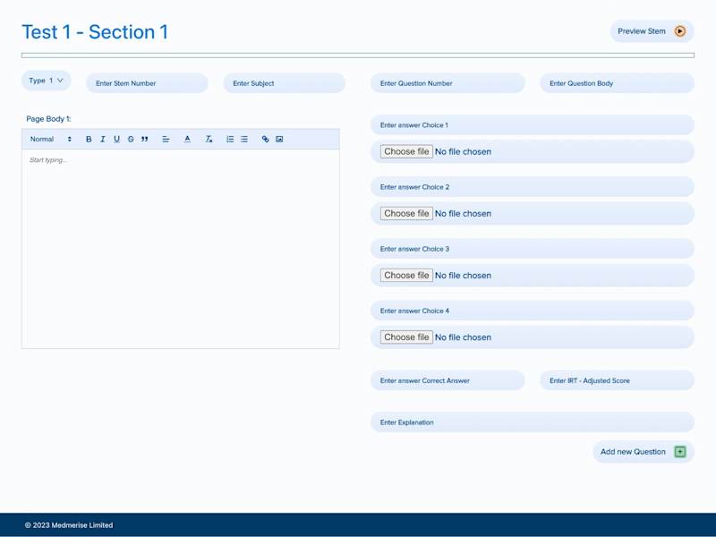 Cover image for Meducate Test Portal