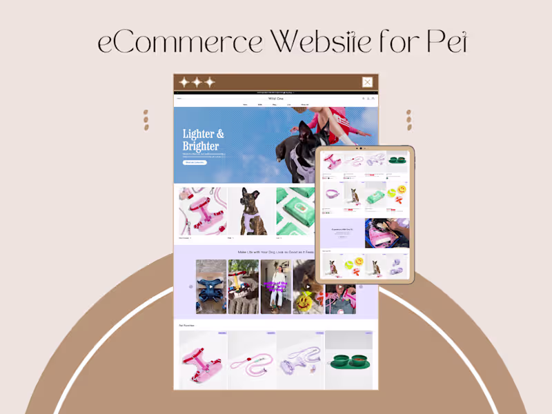 Cover image for Pet eCommerce Website Design | Shopify Conversion-Focused Store