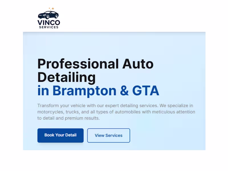 Cover image for Vinco Services offers professional auto-detailing for cars, ...