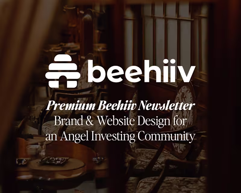 Cover image for Premium Beehiiv Newsletter Brand and Website Design