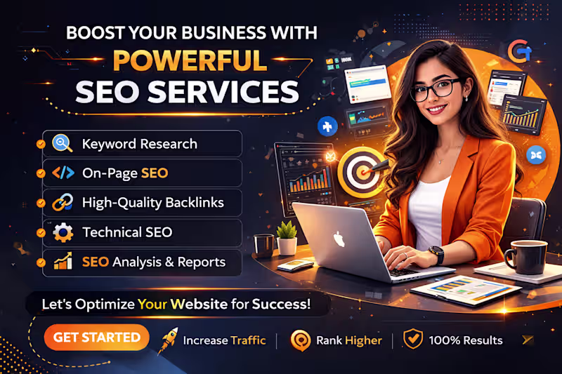 Cover image for Boost Traffic & Sales with Full SEO Optimization |  #1 on Google