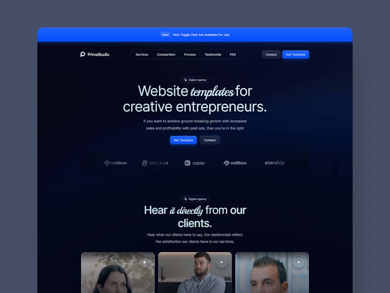 Cover image for PrimeStudio - Framer Agency Template