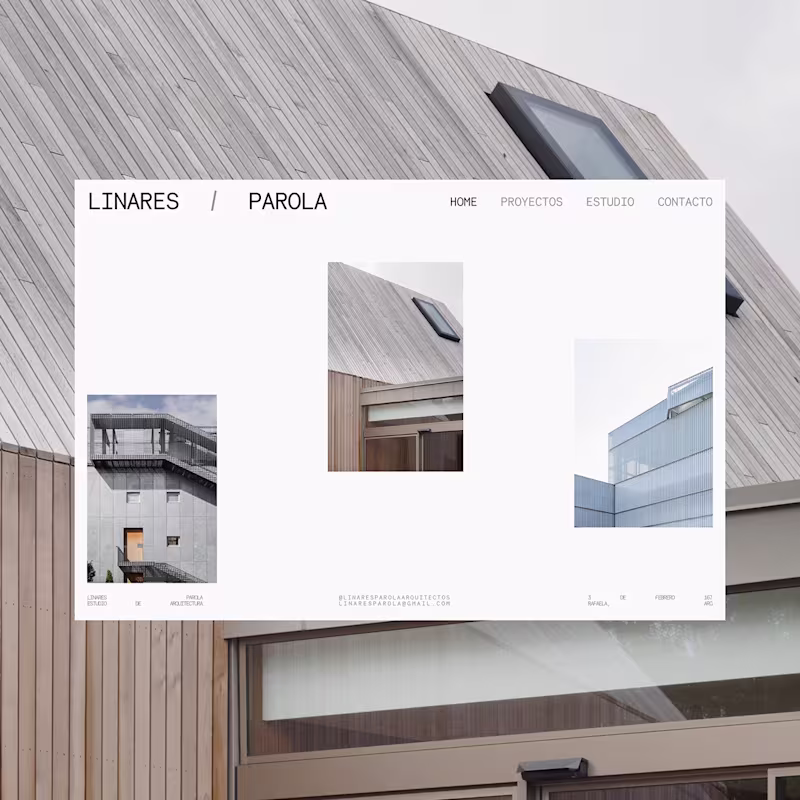 Cover image for Linares/Parola, diseño web. :: Behance