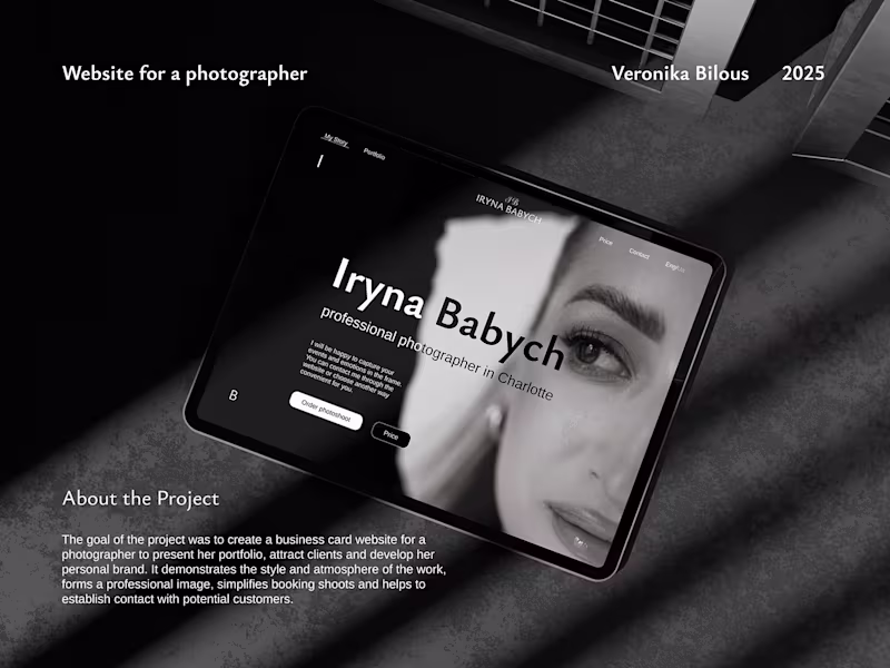 Cover image for Website for a photographer