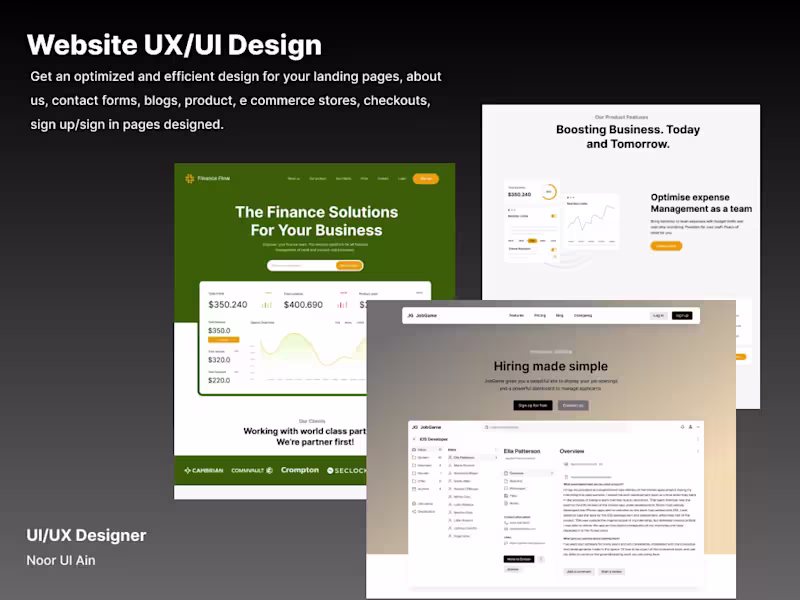 Cover image for Get Modern, Minimal yet Engaging Website design in Figma