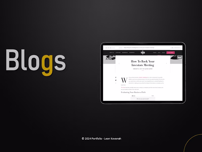 Cover image for Blog Writing