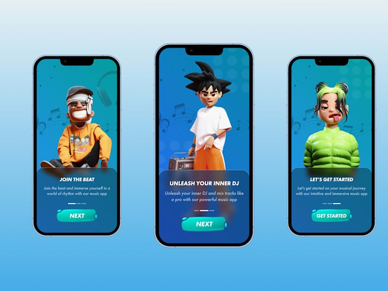 Cover image for Music App - Onboarding Screen