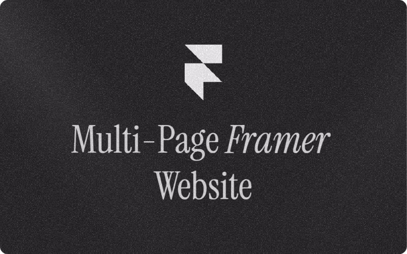 Cover image for Multi-Page Framer Website