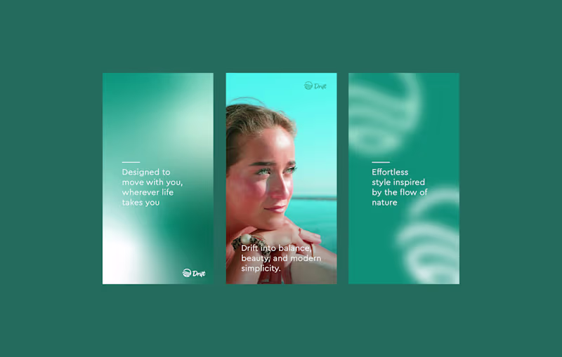 Cover image for Drift Logo & Brand Design Minimal, Nature-Inspired