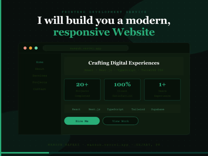 Cover image for I will build you a modern, responsive Website