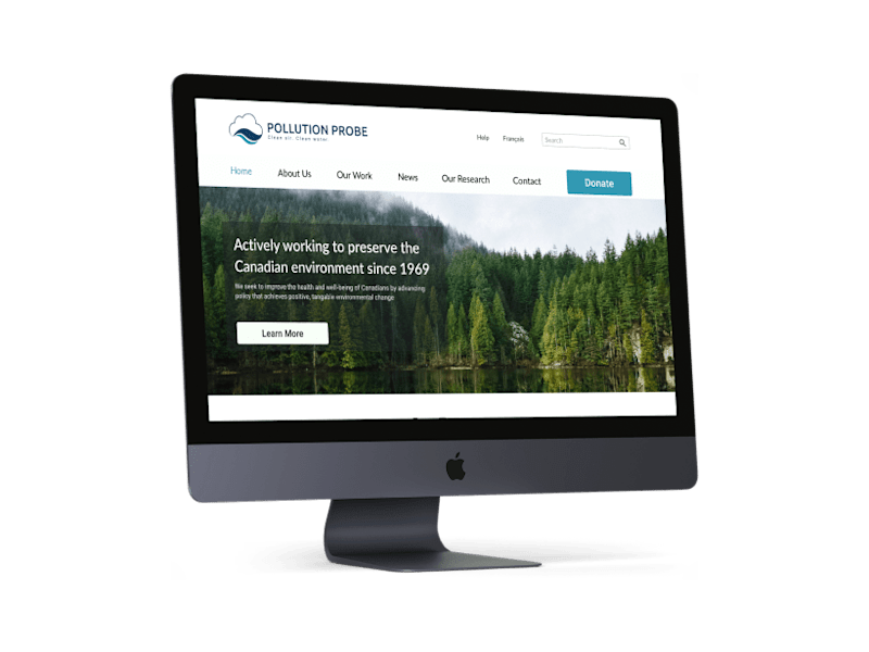 Cover image for Pollution Probe - Website Redesign