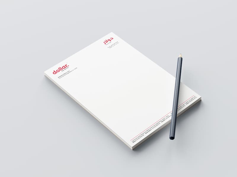 Cover image for Letterhead Design for Dollar Rent A Car (Libya)