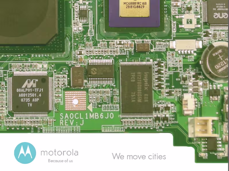 Cover image for Motorola - Because of us (excercise)