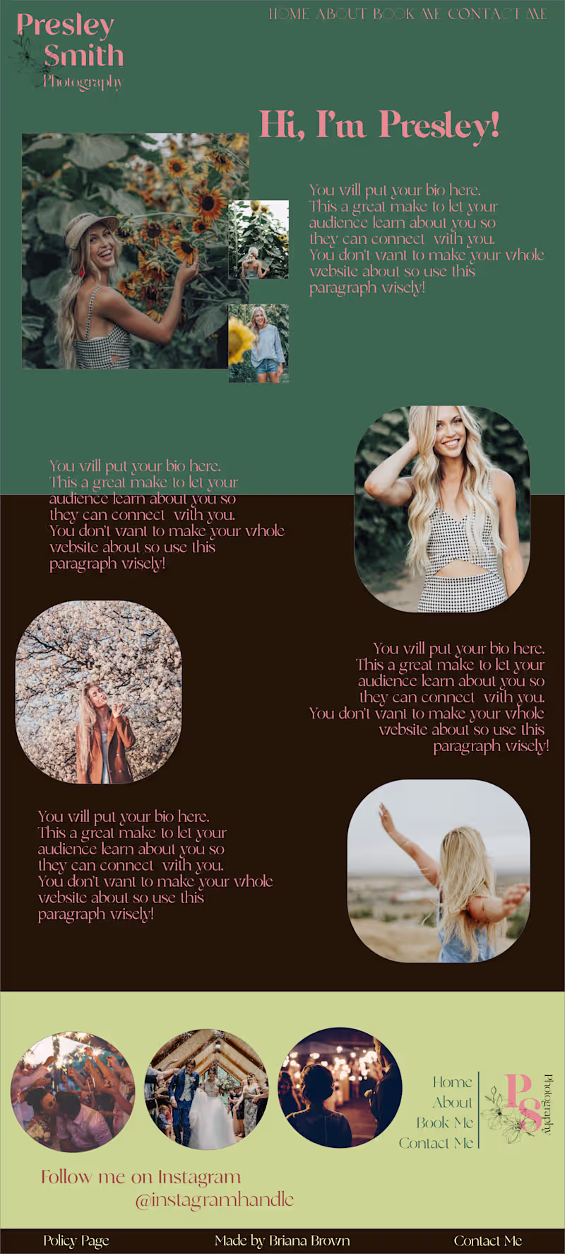 Cover image for Wedding Photographer Brand & Website