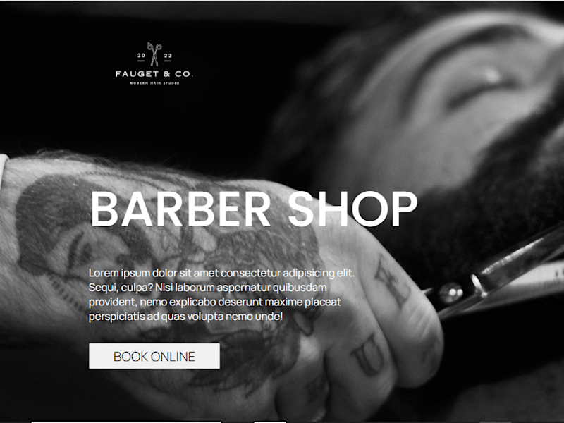 Cover image for Barbershop website
