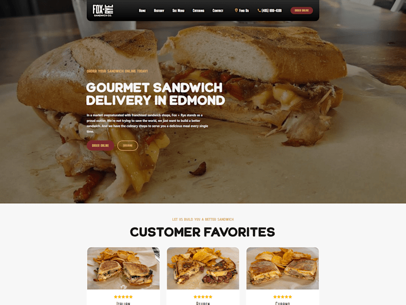 Cover image for Fox and Rye Sandwich Company