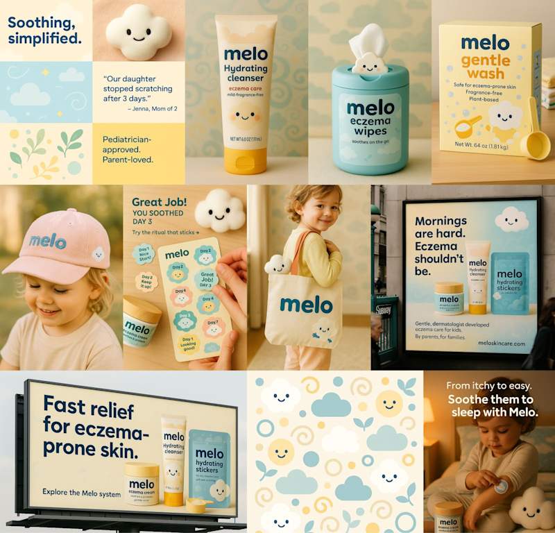 Cover image for Brand identity concept for Melo