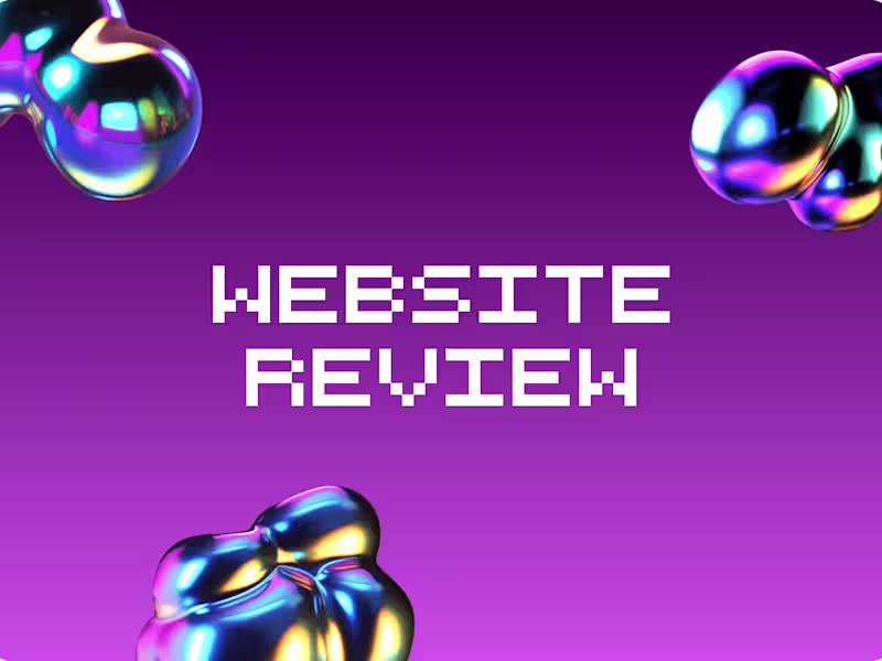 Cover image for Website Review