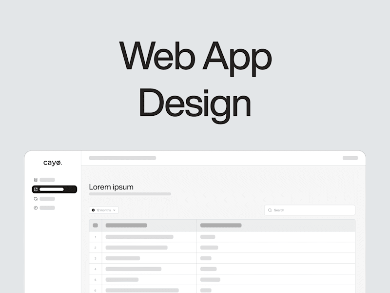 Cover image for Web-App Design