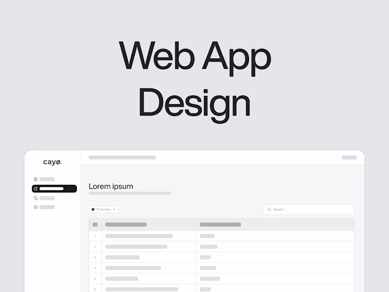 Cover image for Web-App Design