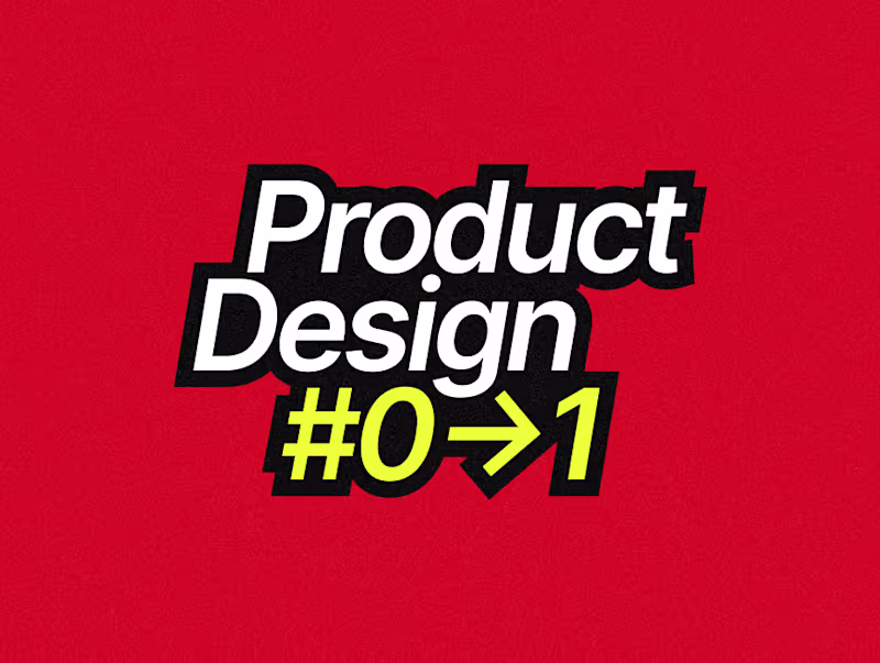 Cover image for Product design #0->1