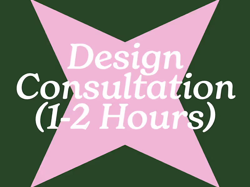 Cover image for Design Consultation (1-2 Hours)