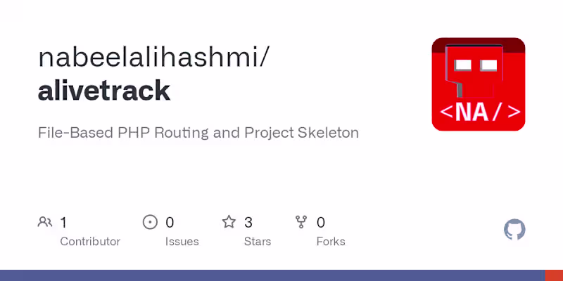 Cover image for AliveTrack - Quick Website Creation with File-Based Routing