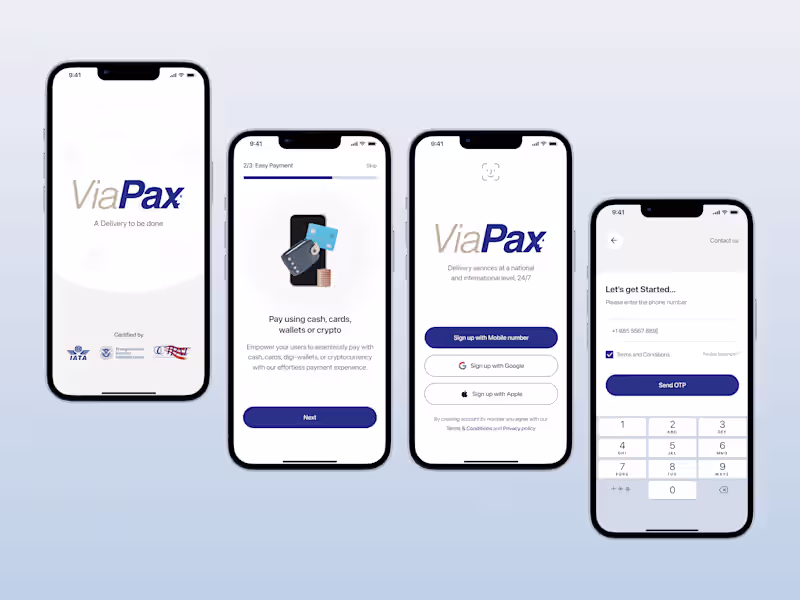 Cover image for ViaPax - Peer-2-Peer Logistic Mobile App