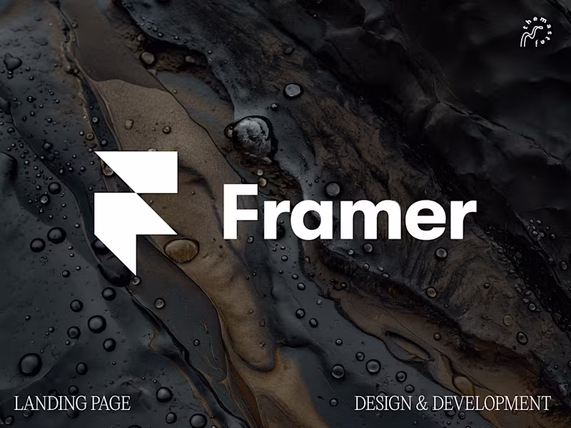 Cover image for Framer Landing Page Design & Development 
