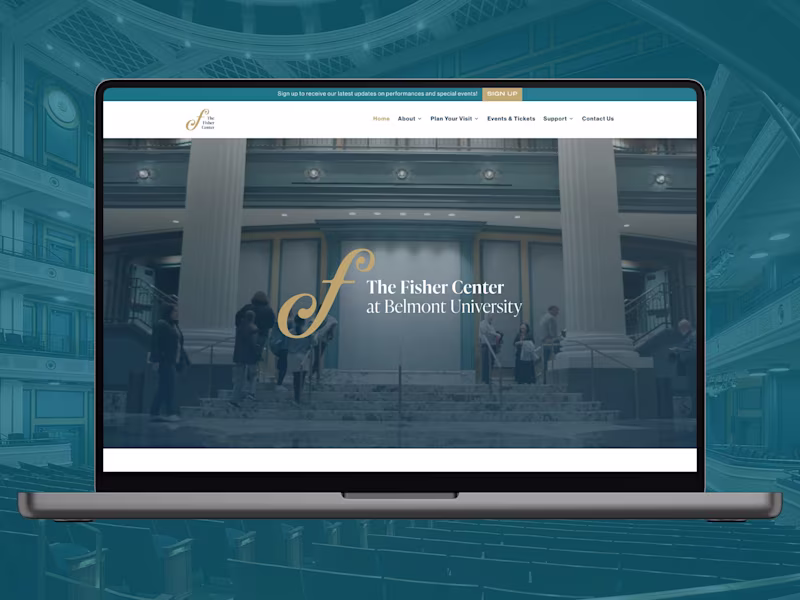 Cover image for The Fisher Center | Website