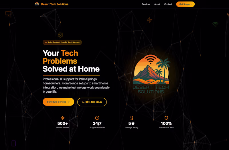 Cover image for IT & Smart Home Services Website