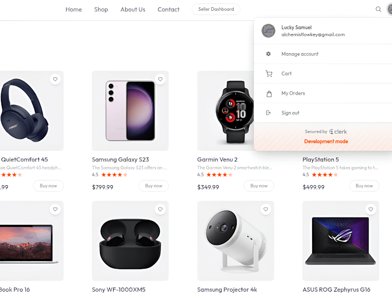 Cover image for QuickCart e-Commerce