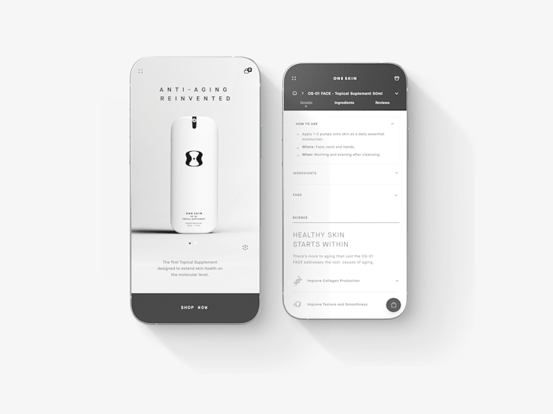 Cover image for OneSkin – Native App E-commerce