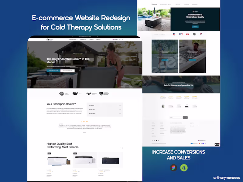 Cover image for E-commerce Website Redesign for Cold Therapy Brand