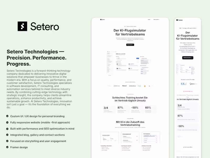 Cover image for Setero | KI-Training