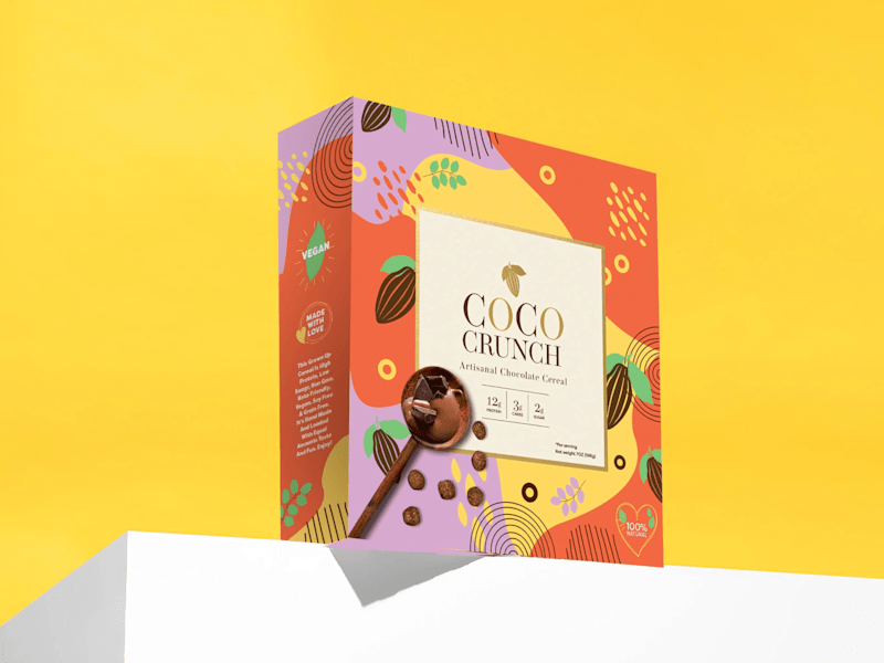 Cover image for Branding and packaging design for a cereal brand.