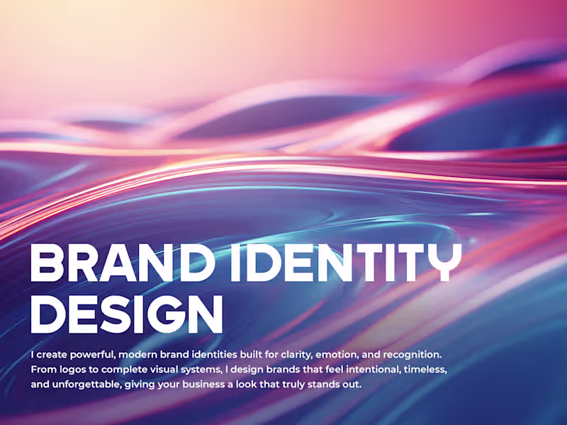 Cover image for Brand and Visual Identity Design
