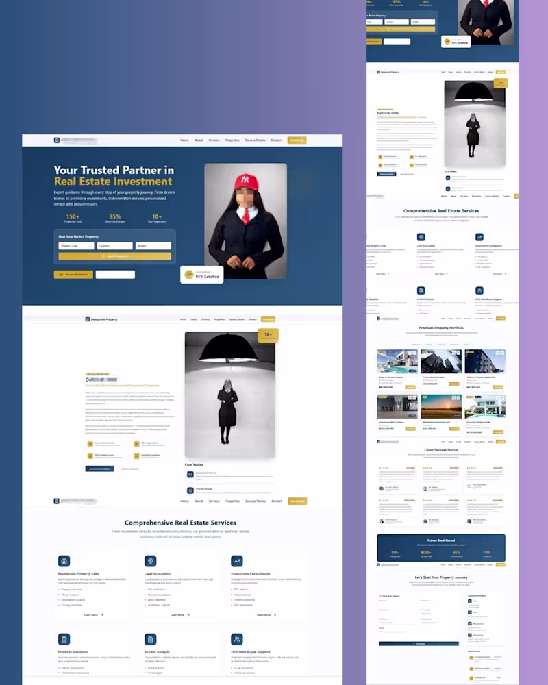 Cover image for Designed this Real Estate Agent Website How's it DM me for y...