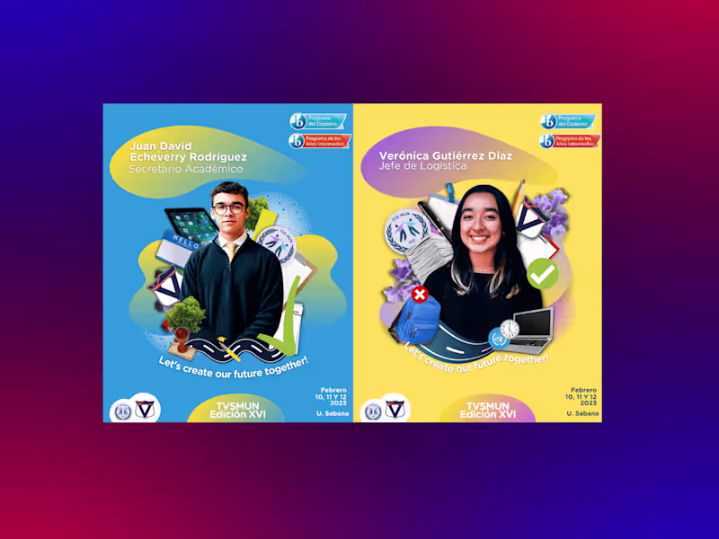 Cover image for Individual posters for Model United Nations for a private IB