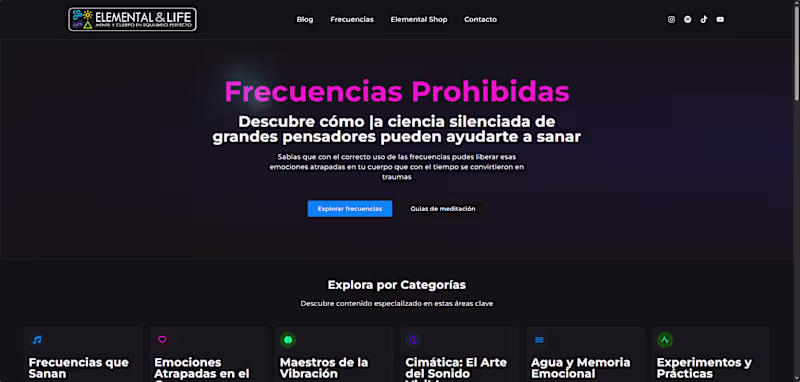 Cover image for Elemental Life blog