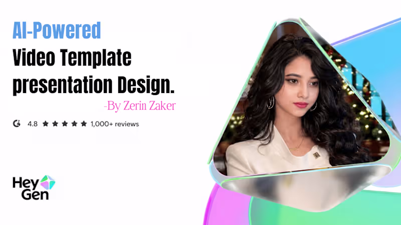 Cover image for Video presentation Template Design for HeyGen