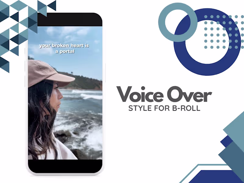 Cover image for 1 Edited Voice Over B-roll Video (60–90 sec) + Written Caption