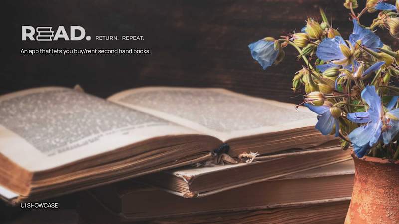 Cover image for UI Showcase - Second Hand book purchasing application :: Behance