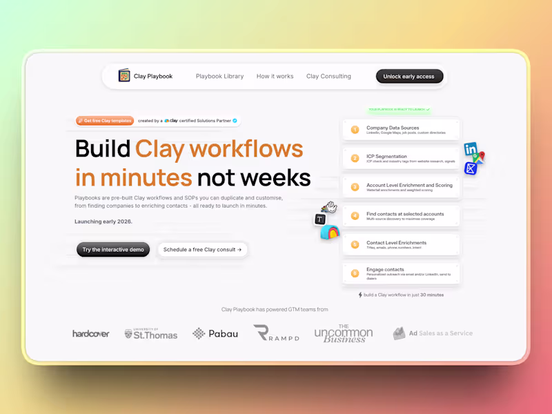 Cover image for Clay Playbook