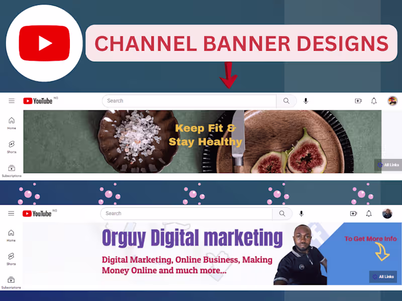 Cover image for YouTube Channel Banner Design