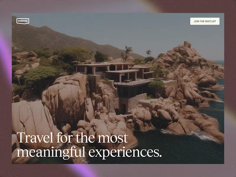 Cover image for Worked on Embase’s new launch - a personalized travel experi...