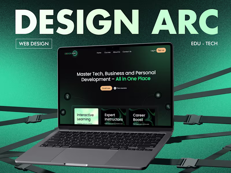 Cover image for Design Arc | UI Design for an Innovative EdTech Web App 