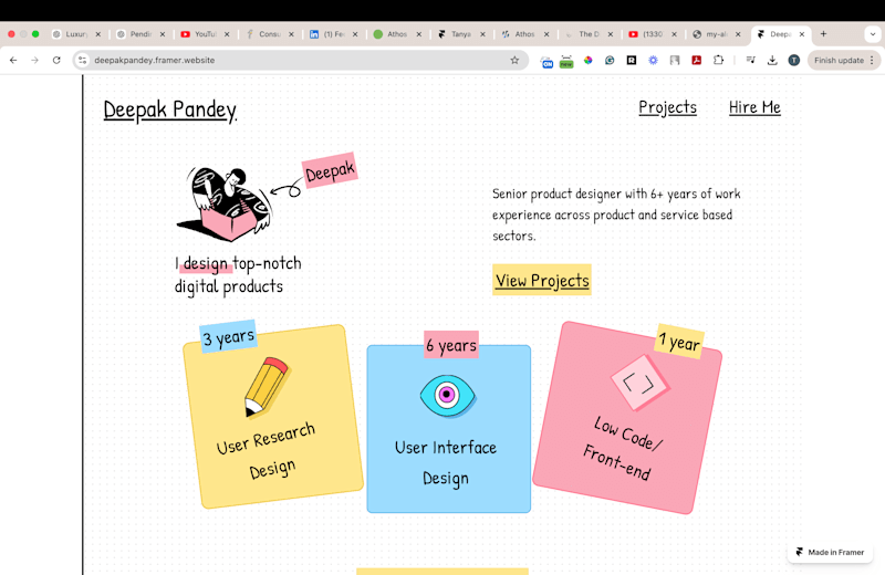 Cover image for React.js Portfolio – Scalable UI Design